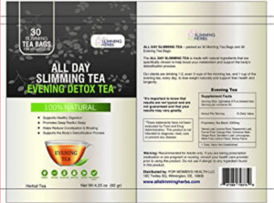 All Day Slimming Tea Ingredient