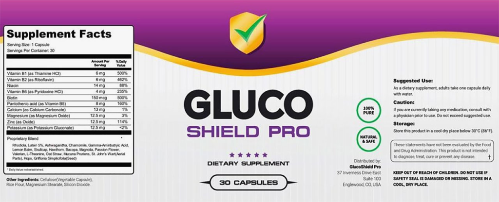 Gluco Shield Pro Ingredients